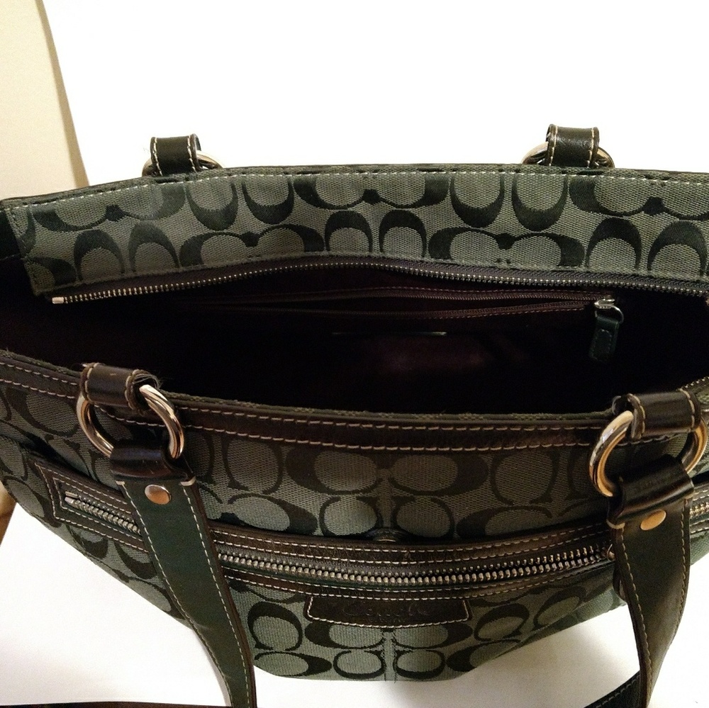 Authentic Coach Signature Handbag - Picture 5 of 5